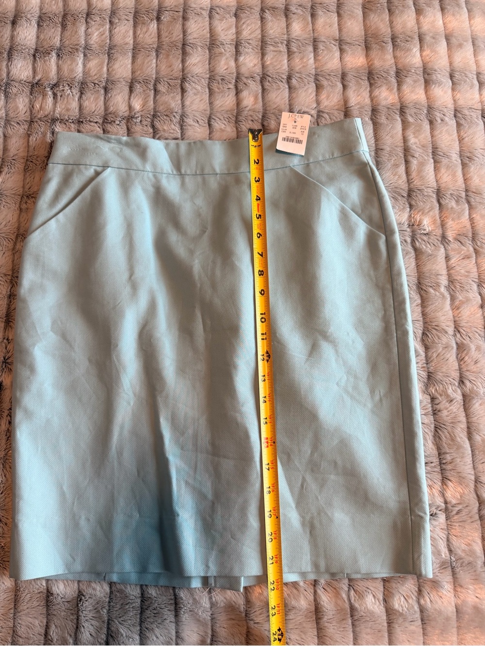 J. Crew “The Pencil Skirt” Turquoise SIZE 10 NWT